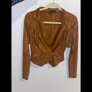 Faux suede jacket